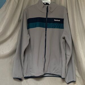 Reebok Men's Gray and Teal jacket
